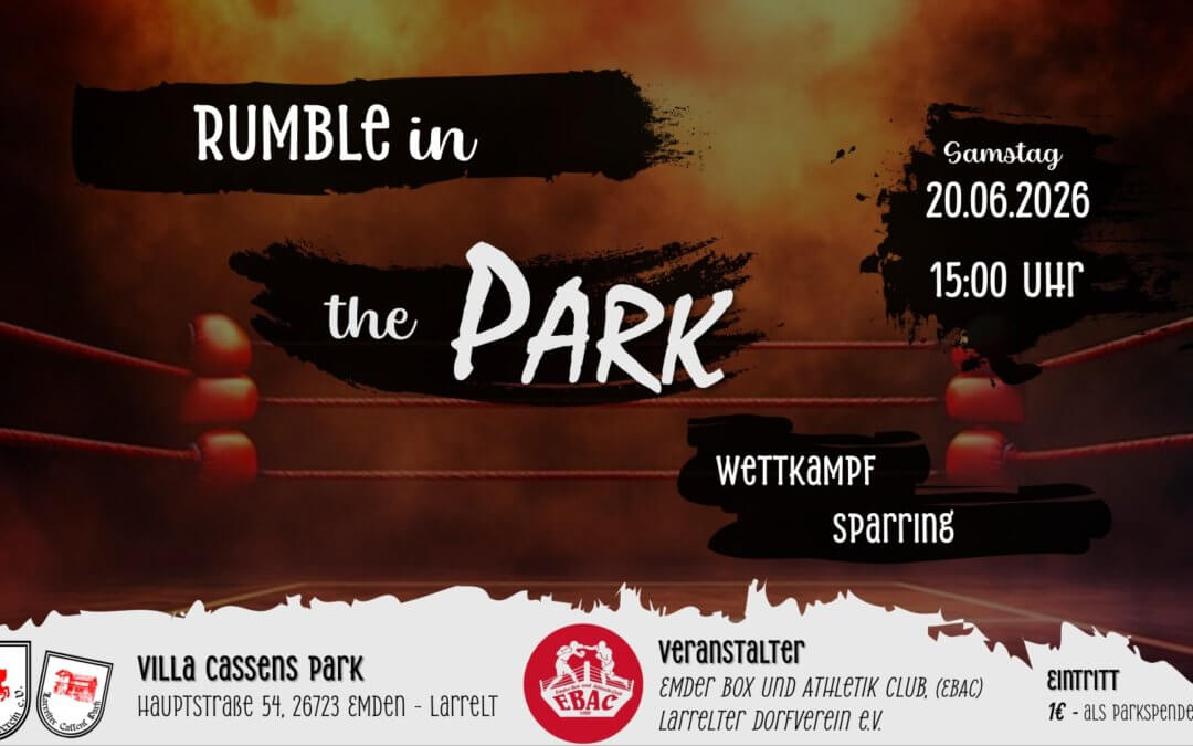 20. Juni 2026 – Wettkampf-Sparring im Villa-Cassens-Park